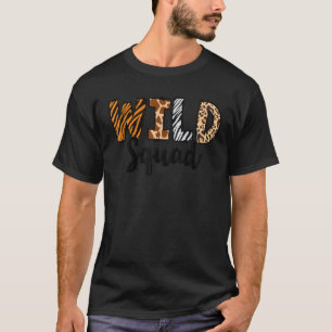 ワイルドスクワッド生まれズーツビーワイルドBデイサファリJungl Tシャツ