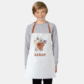 ワイルドスタイリッシュフローラオールオーバープリントエプロン エプロン (着用した状態)