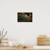 ワイルドスタイルグラフィティ壁画 ポスター (キッチン)