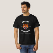 ワイルドストライクタイガーヘッドTシャツ - 野性を解き放て Tシャツ (正面フル)
