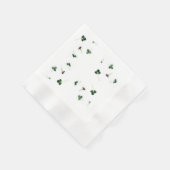 ワイルドストロベリーパーフェクトピクニックナプキン 縁ありカクテルナプキン (角)