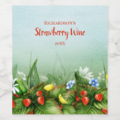 ワイルドストロベリーフィールドカスタムワイナメーカーズ ワインラベル (シングルラベル)