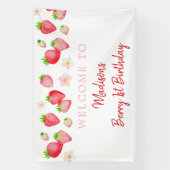 ワイルドストロベリーベリースウィート誕生日 横断幕 (縦)
