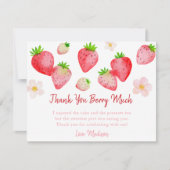 ワイルドストロベリー誕生日 サンキューカード (正面)