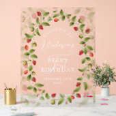 ワイルドストロベリー スイートベイビー 誕生日 アクリルサイン (ウェディング)