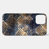 ワイルドスナンケスキン水の色シームレスデザイン Case-Mate iPhoneケース (裏面 (横))