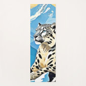 ワイルドスノーレオパードデザイン ヨガマット (正面)