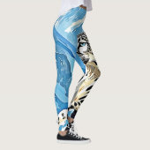 ワイルドスノーレオパードデザイン レギンス (右)