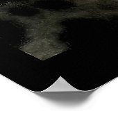 ワイルドスノーレオパードプリント ポスター (角)