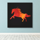 ワイルドスピリットのキャンバス キャンバスプリント (インサイチュ (ウッドフロア))