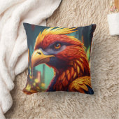 ワイルドスピリット糸：クリスタルイーグル クッション (ブランケット)