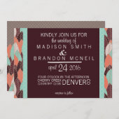 ワイルドスピリット結婚式招待状 招待状 (正面/裏面)