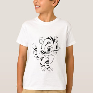 ワイルドスピリット – ユースタイガーグラフィックトリブレンドTシェル Tシャツ