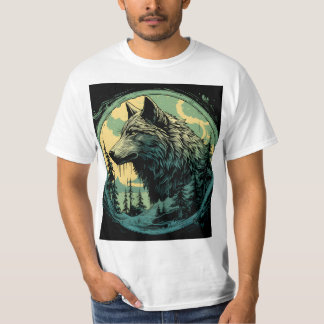 ワイルドスピリットWolf Tシャツ – Forest Wilderness Anima