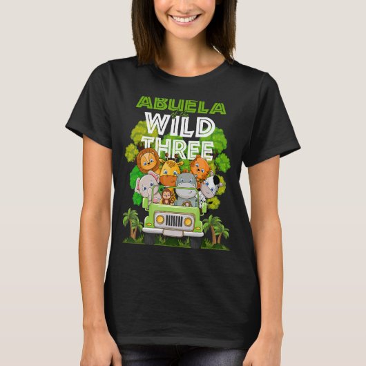 ワイルドスリーズトラック誕生日サファリ Tシャツ (正面)