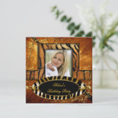 ワイルドゼブラタイガーキャラメルバースデーパーティー 招待状 (スタンド正面)