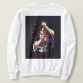 ワイルドソウルタイガーアイズグラフィックTシャツ スウェットシャツ (デザイン裏面)