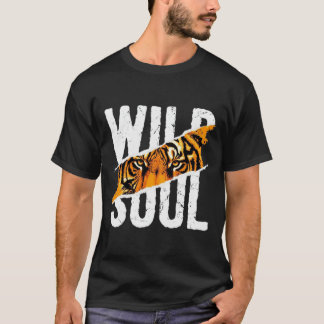 ワイルドソウルタイガーアイズグランジグラフィックTシャツ Tシャツ
