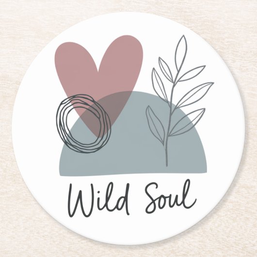 ワイルドソウル ラウンドペーパーコースター (正面)