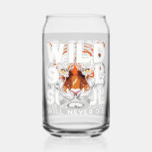 ワイルドソウル – 激しいタイガーアイズやる気を起こさせるアート ガラス缶 (正面)