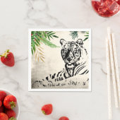 ワイルドタイガーとパームフロンズパラダイス スタンダードカクテルナプキン (インサイチュ)