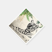 ワイルドタイガーとパームフロンズパラダイス スタンダードカクテルナプキン (角)