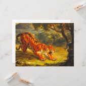 ワイルドタイガーとヘビ（アニマルアート） カード (正面/裏面インサイチュ)