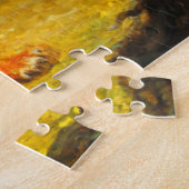 ワイルドタイガーとヘビ(アニマルアート) ジグソーパズル (側面)