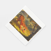 ワイルドタイガーとヘビ（アニマルアート） スタンダードランチョンナプキン (角)