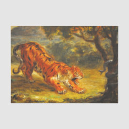 ワイルドタイガーとヘビ（アニマルアート） 薄葉紙