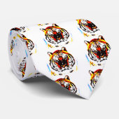 ワイルドタイガーのアートワーク ネクタイ (ロール)