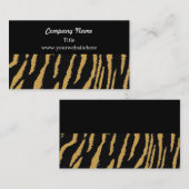 ワイルドタイガーの毛皮のパターンの名刺 名刺 (正面/裏面)