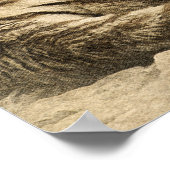 ワイルドタイガーサファリジャングルのアートワーク写真ポスター ポスター (角)