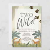 ワイルドタイガーサファリジャングル2nd誕生日 招待状 (正面)