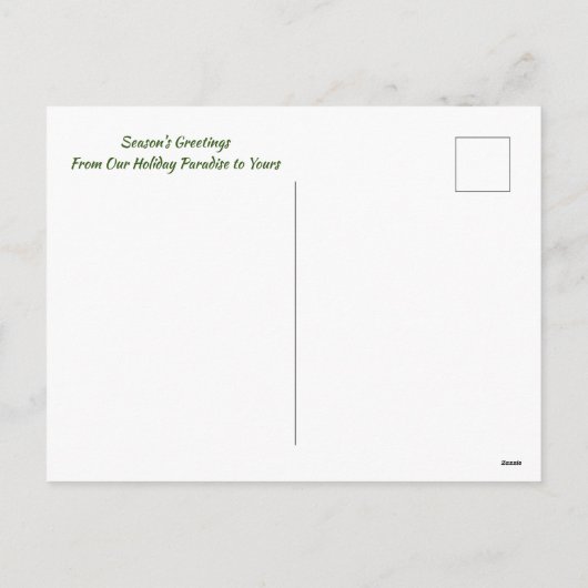 ワイルドタイガーシーズンのご挨拶クリスマスパラダイス シーズンポストカード (裏面)