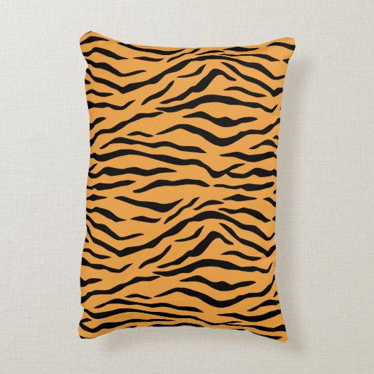 ワイルドタイガースキンパターンアクセント枕 アクセントクッション (裏面(縦))