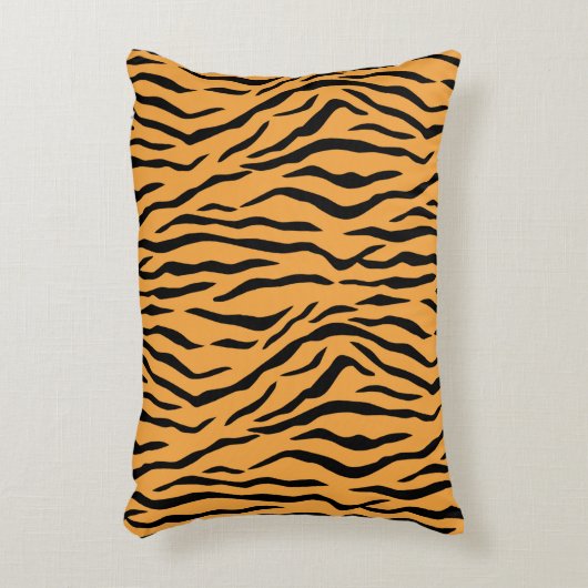 ワイルドタイガースキンパターンアクセント枕 アクセントクッション (正面(垂直))