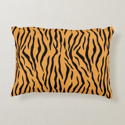 ワイルドタイガースキンパターンアクセント枕 アクセントクッション (裏面)