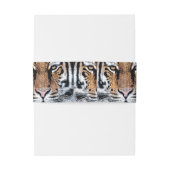 ワイルドタイガーポートレートグラフィックプレススタイル 招待状ベリーバンド (裏面例)