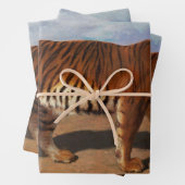 ワイルドタイガー狩りの餌食(by Rosa Bonheur) ラッピングペーパーシート (インサイチュ)