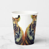 ワイルドタイガー顔 紙コップ (右)