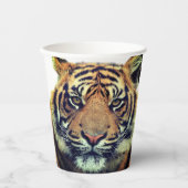 ワイルドタイガー顔 紙コップ (正面)
