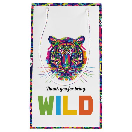 ワイルドタイガー 感謝の気持ちを込めたギフトバッグ スモールペーパーバッグ
