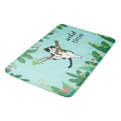 ワイルドタイムグリーンリーサファリキティキャット バスマット (アングル)
