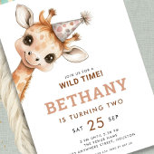 ワイルドタイムフォトキリン2回目の誕生日パーティー 招待状