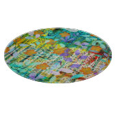 ワイルドタンジェリン – 自然インスパイアフローラアート –  カッティングボード (角)