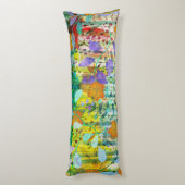 ワイルドタンジェリン – 自然インスパイアフローラアート –  ボディピロー (裏面 (縦))