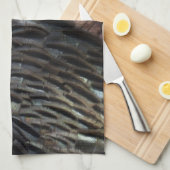 ワイルドターキーフェザーI抽象芸術自然デザイン キッチンタオル (四つ折り)