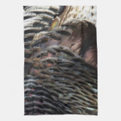 ワイルドターキーフェザーI抽象芸術自然デザイン キッチンタオル (縦)