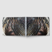 ワイルドターキーフェザーI抽象芸術自然デザイン ゲストブック (全面)